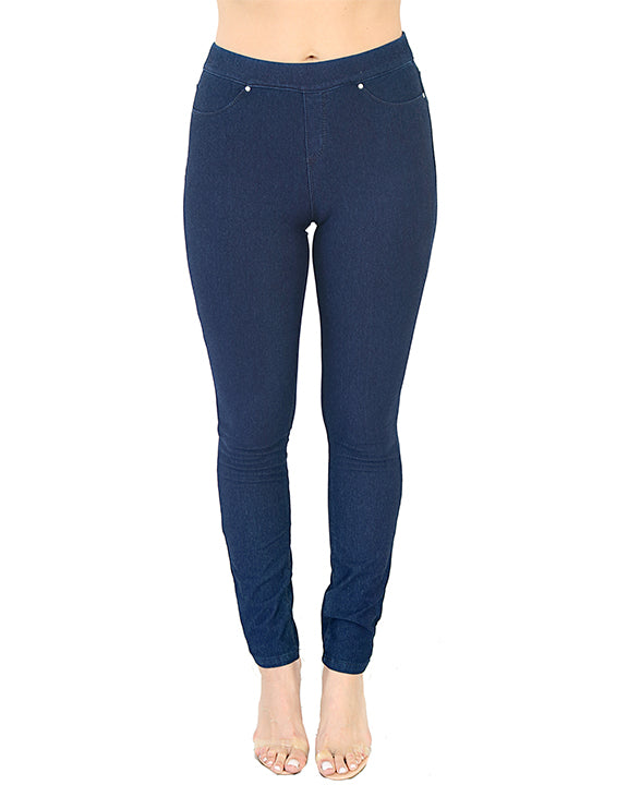 TrueSlim™ Indigo French Terry Leggings