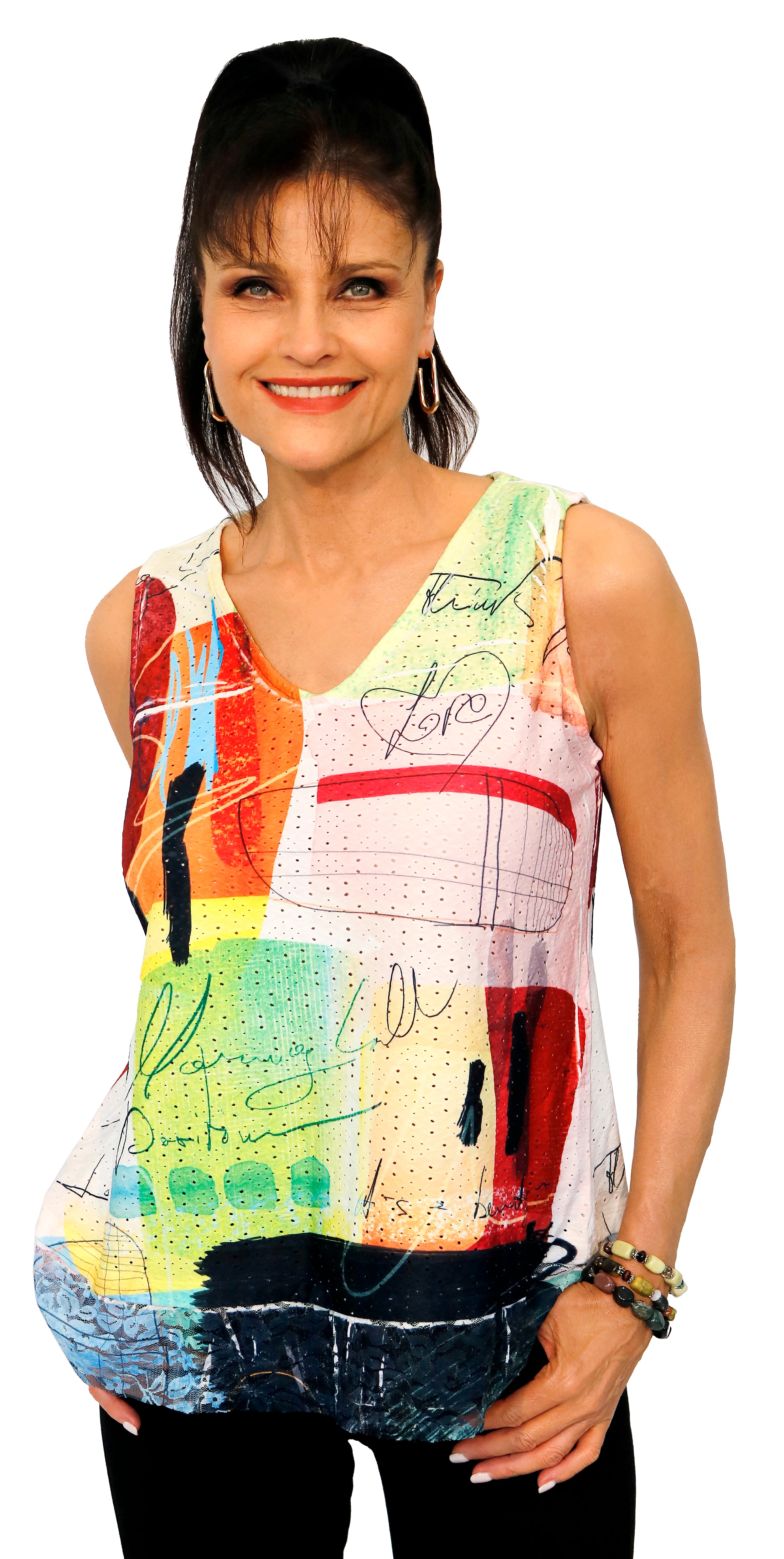 Impulse California Women's Electric Love Eyelet Tank Top