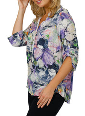 Impulse California Women's Floral Print Blouse