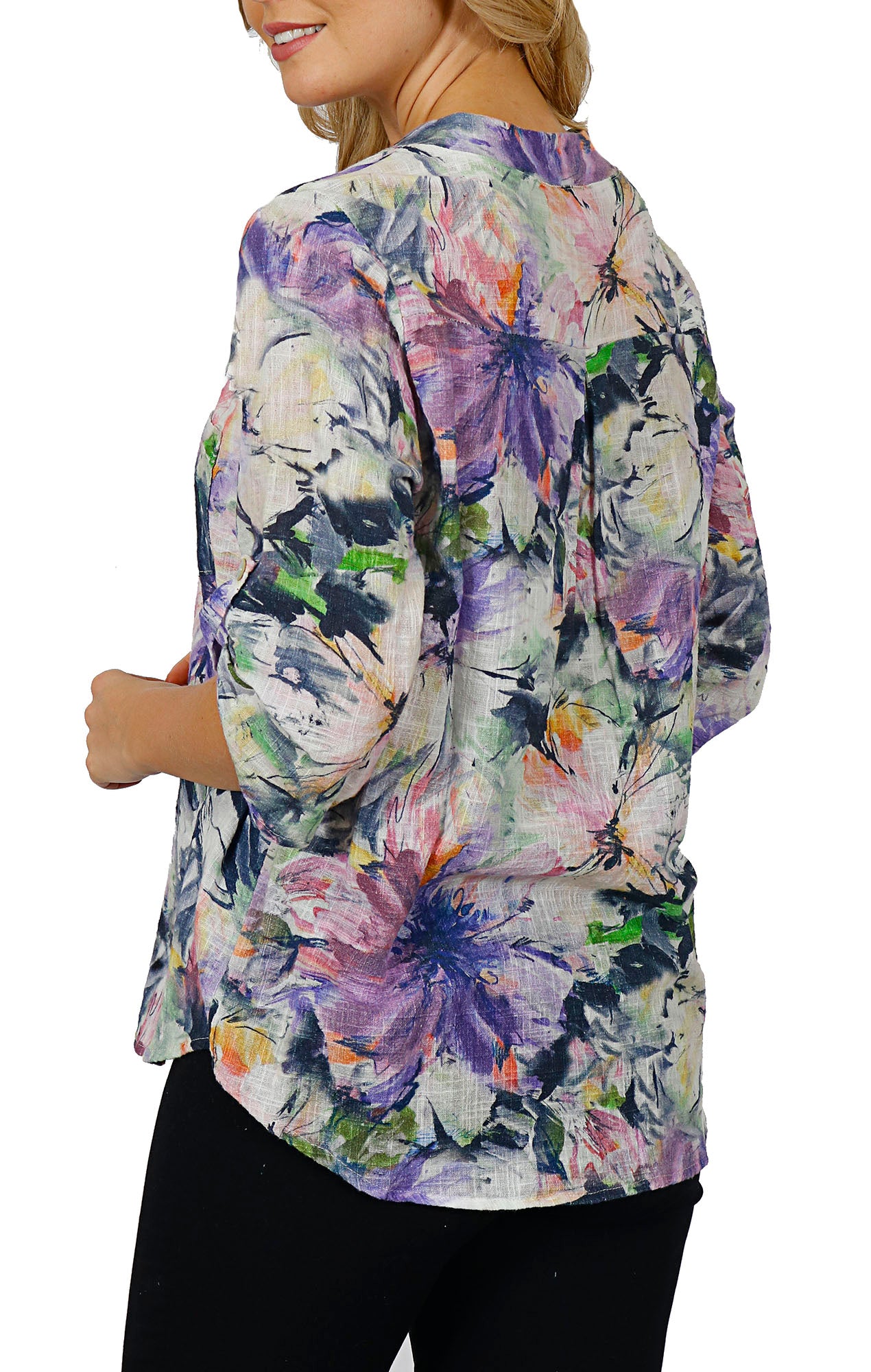 Impulse California Women's Floral Print Blouse