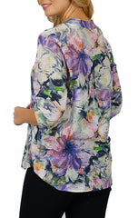 Impulse California Women's Floral Print Blouse