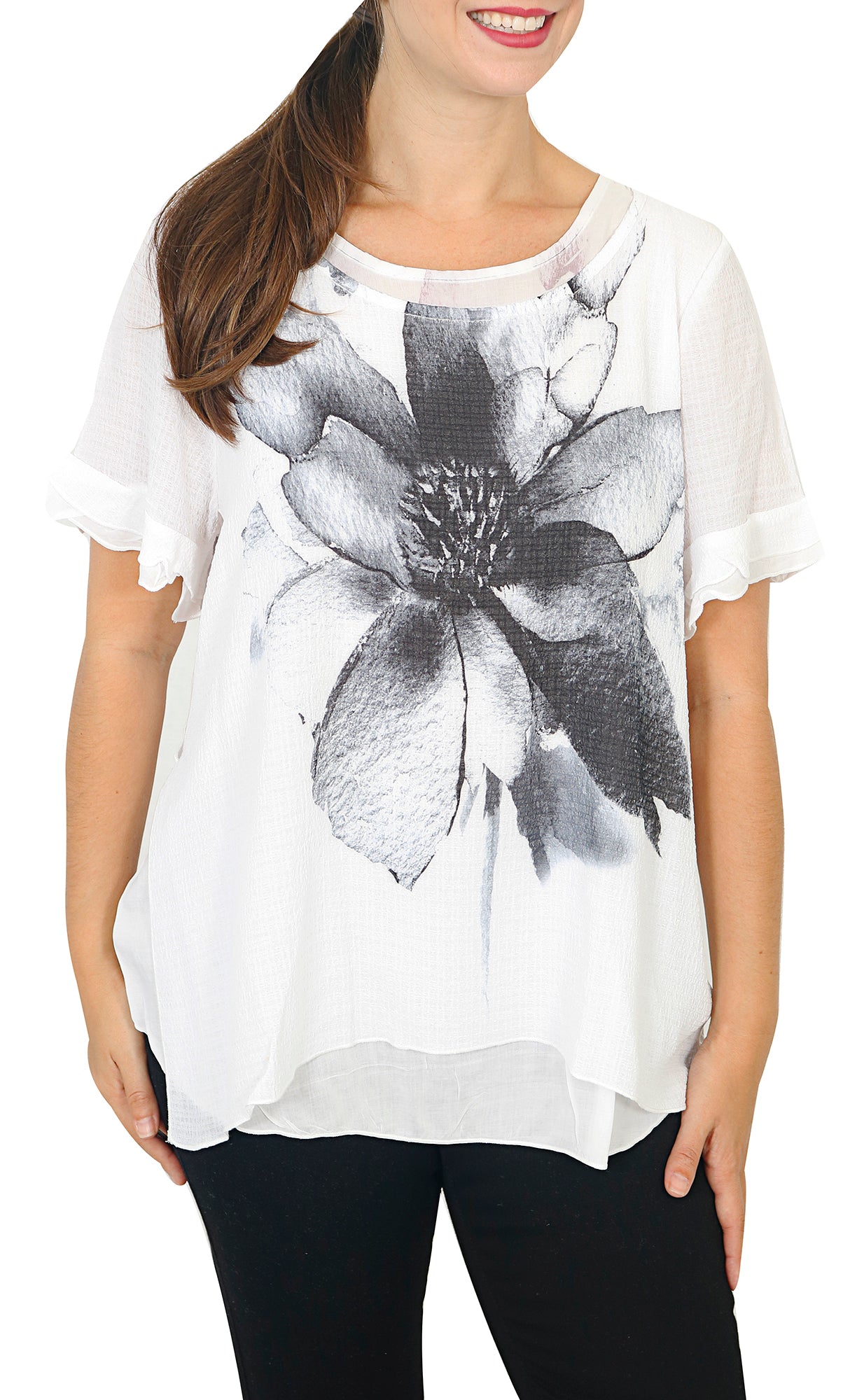 Impulse California Women's 2-layer Printed Top