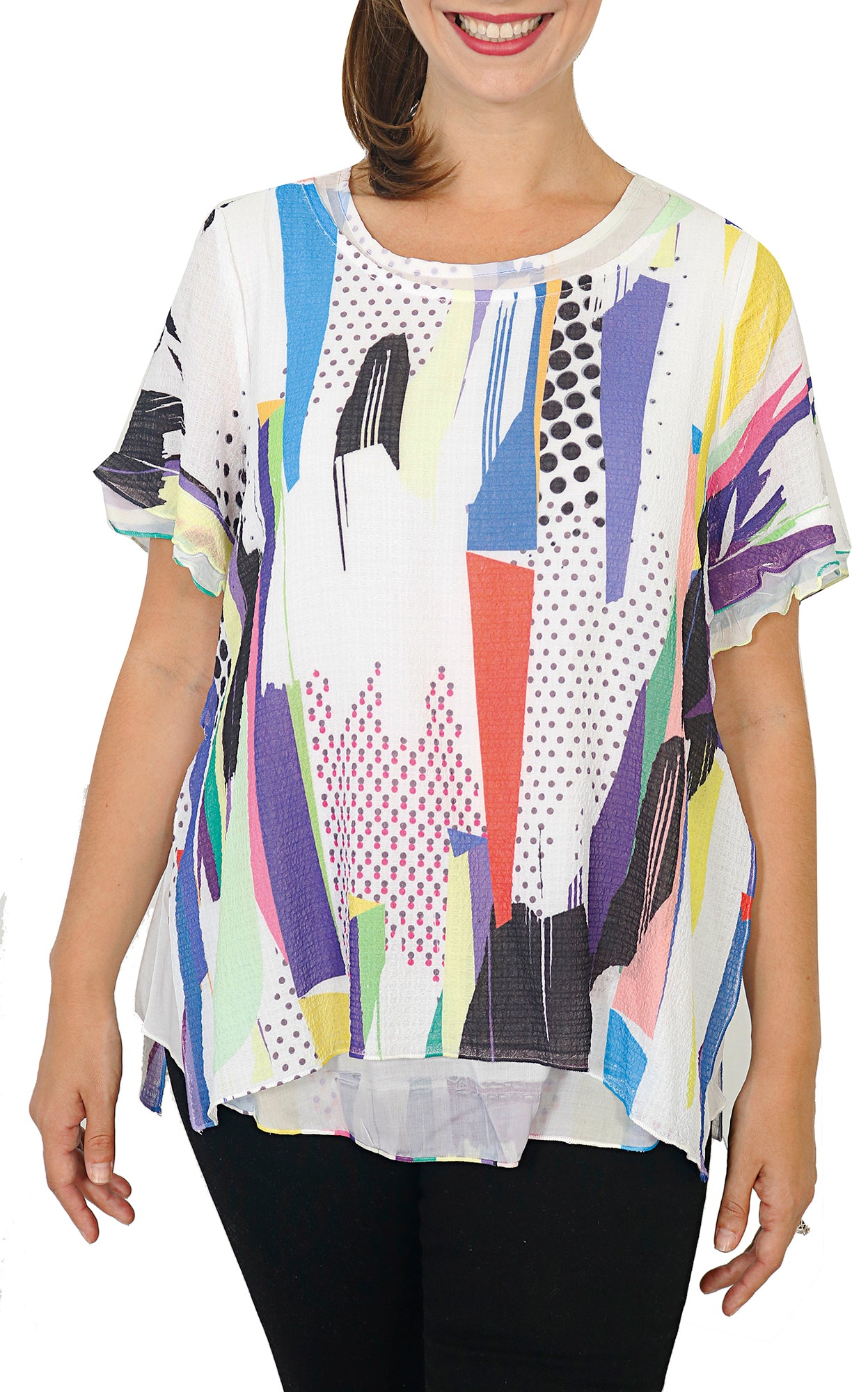 Impulse California Women's 2-layer Printed Top