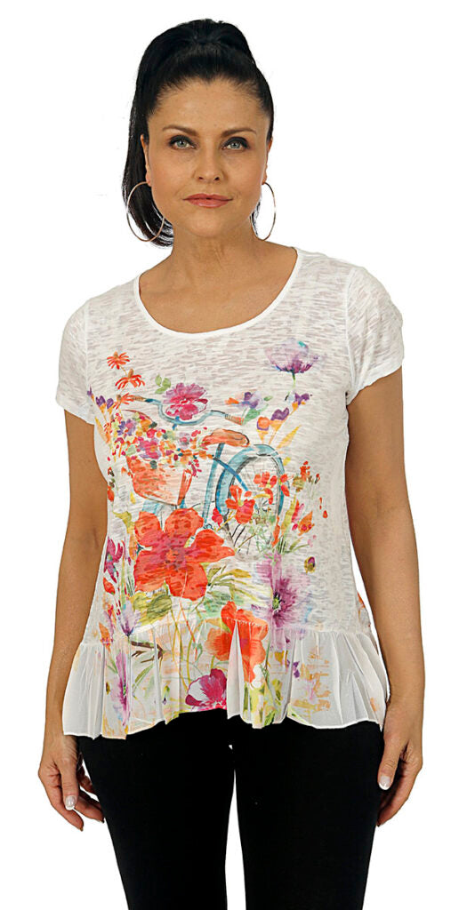 Impulse California Women's Scenic Route Burnout Chiffon Blouse