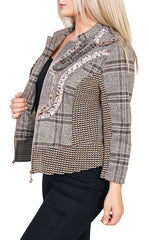 Impulse California Women's Knitted Patches Jacket
