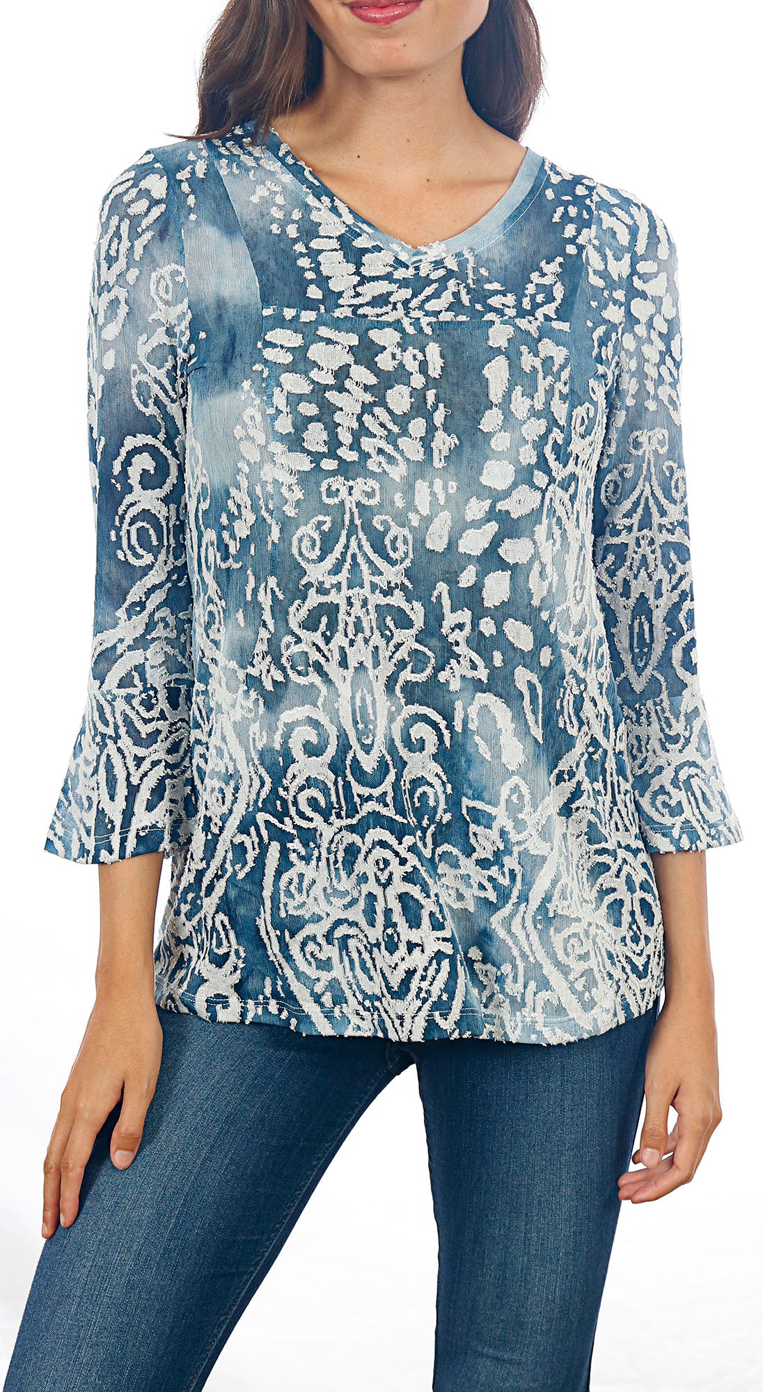 Impulse California Women's Blue Dyed Tunic