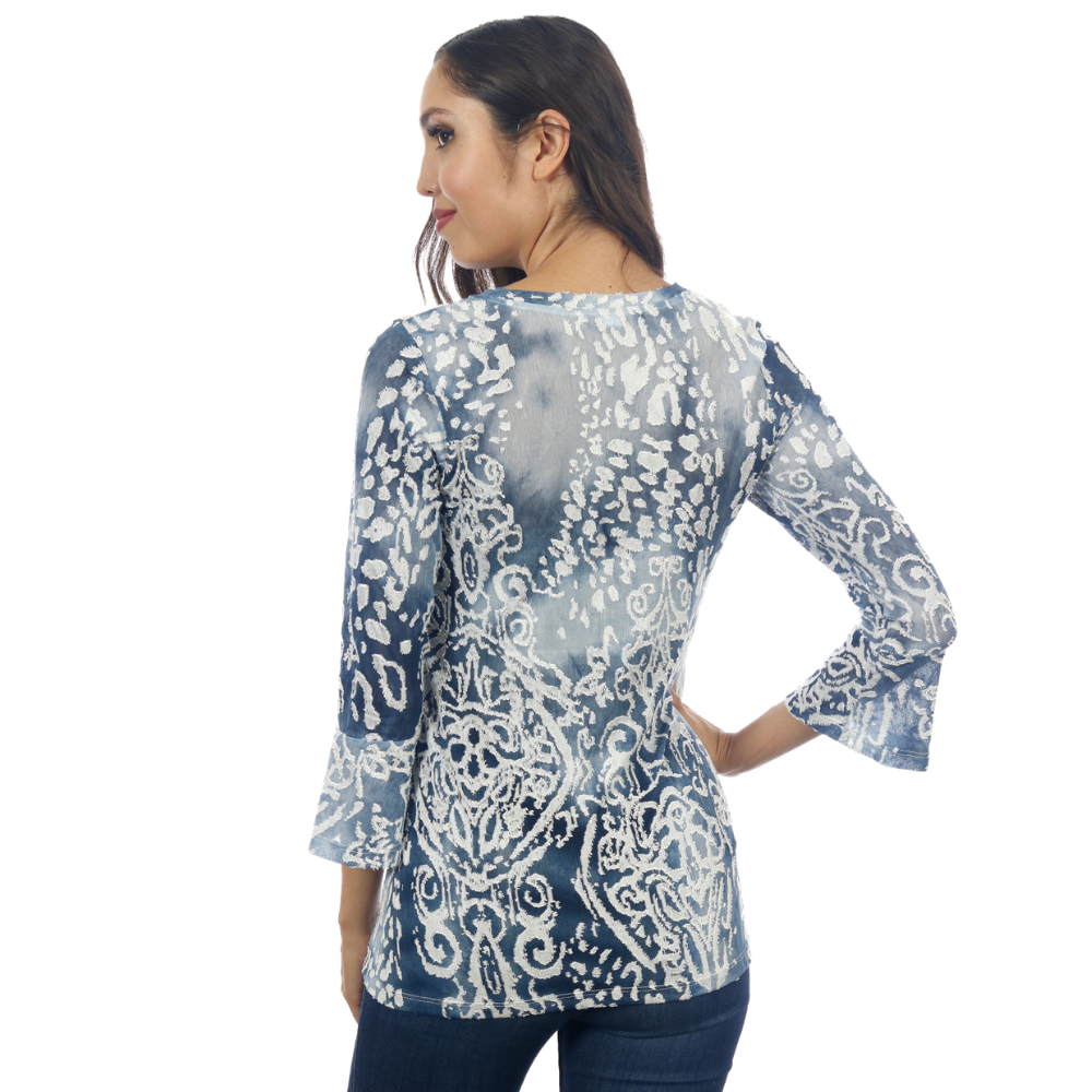 Impulse California Women's Blue Dyed Tunic