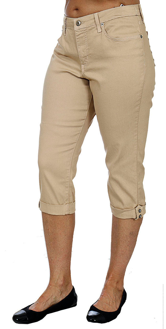 TrueSlim™ Oat Capri with Stone Trim