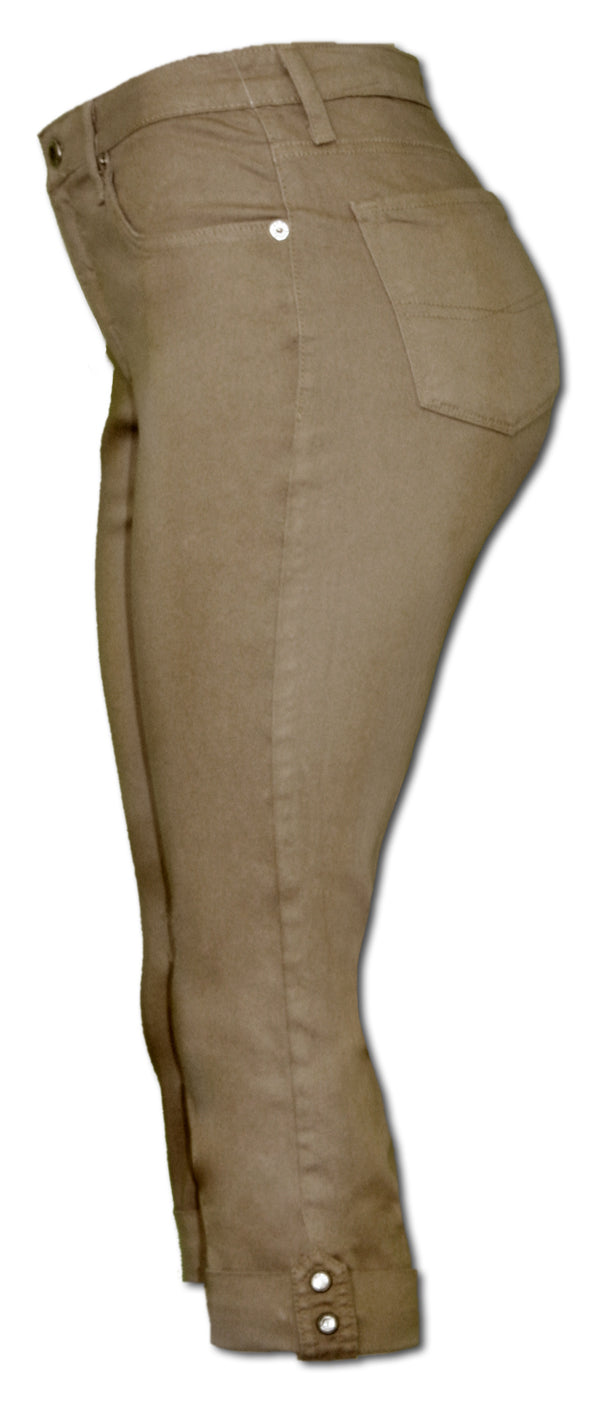 TrueSlim™ Sahara Capri with Stone Trim