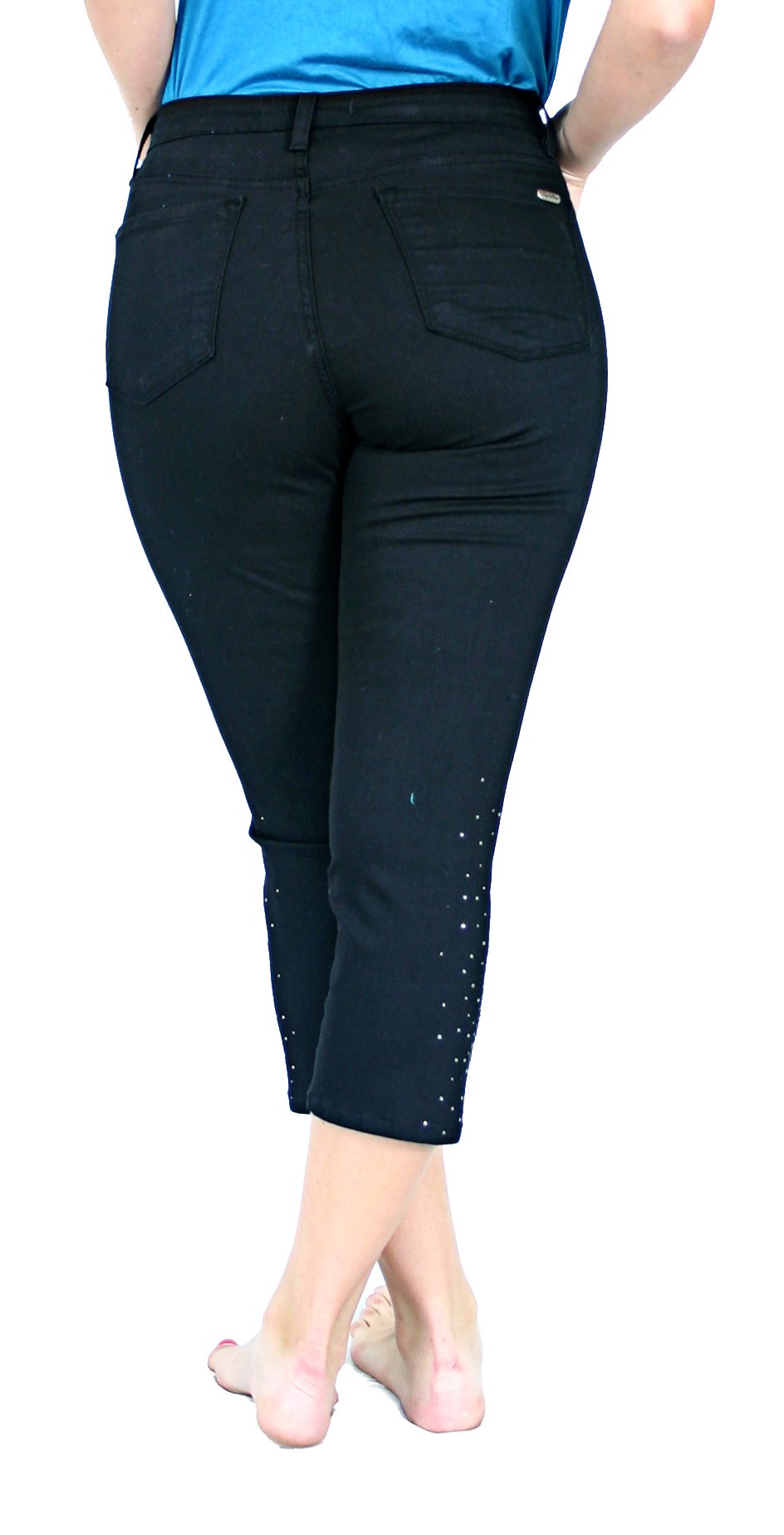 TrueSlim™ Black Starburst Stone Capri