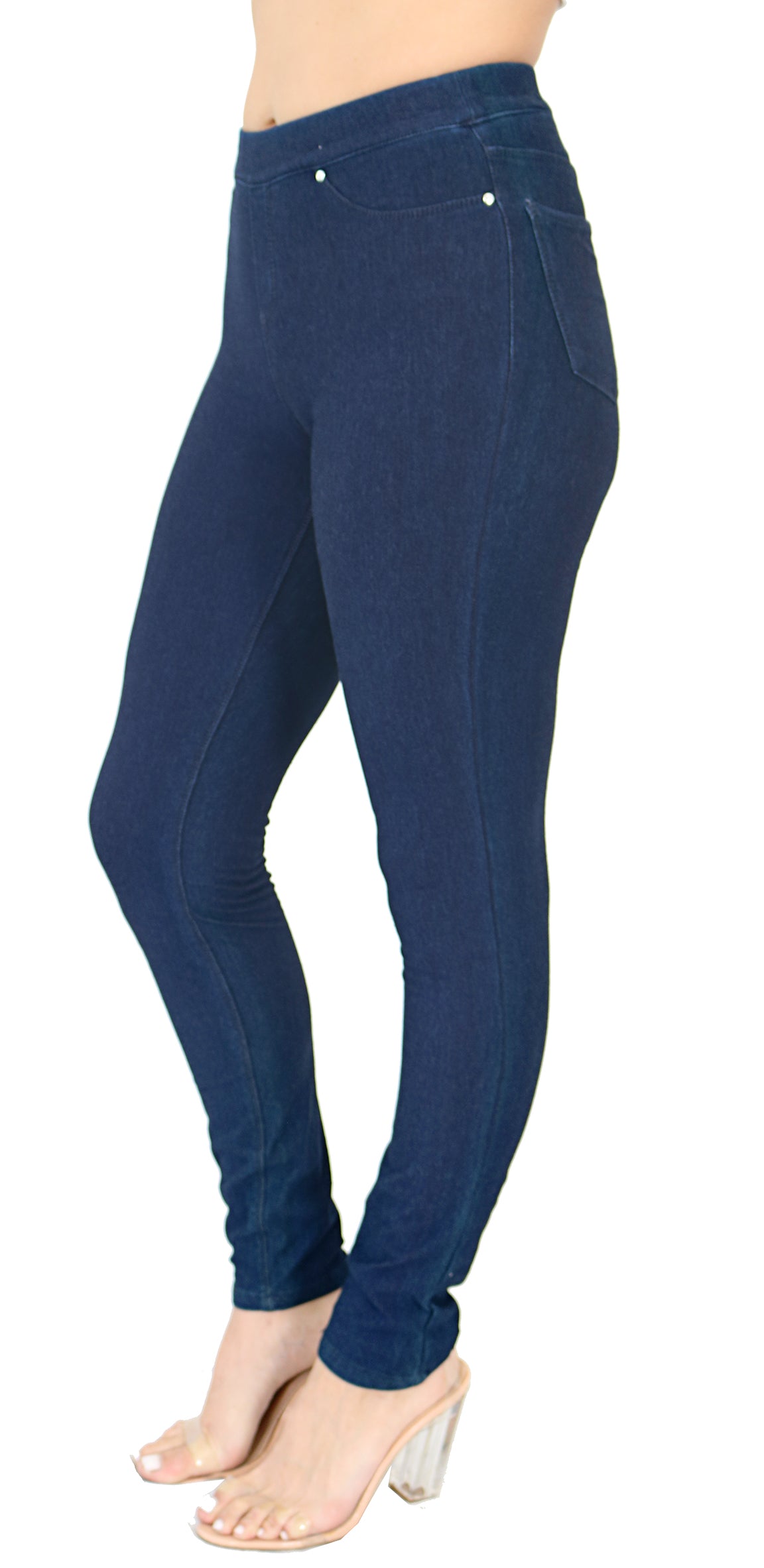 TrueSlim™ Indigo French Terry Leggings