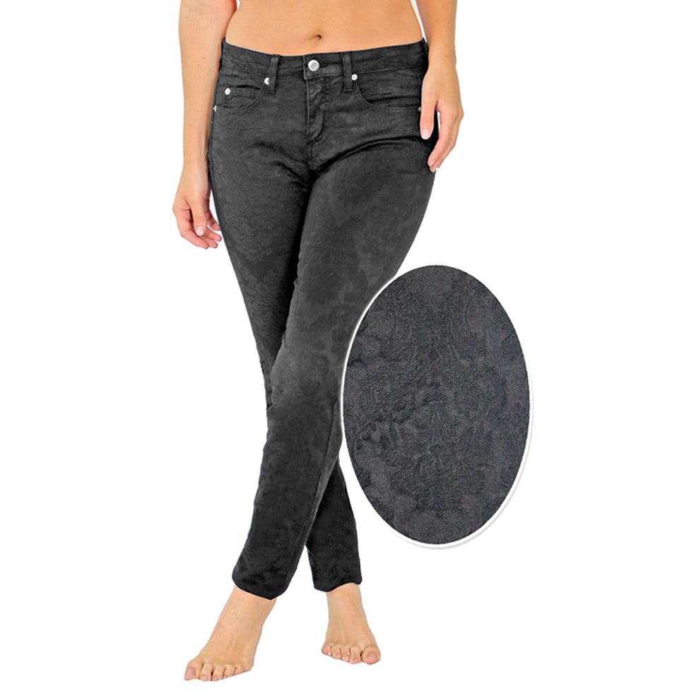 TrueSlim™ Black Jacquard Jegging