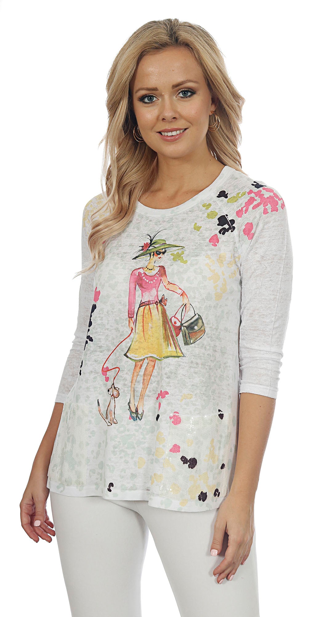 Impulse California Women's Parisian Lady Raglan Sleeve Tunic