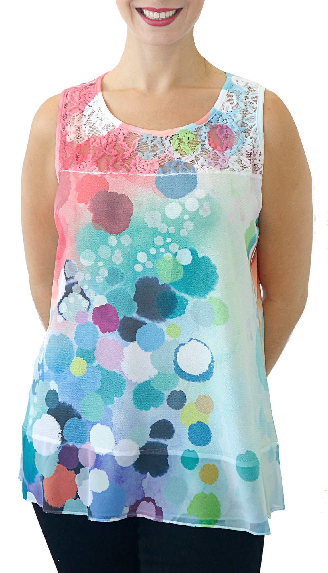 Impulse California Women's Bubbly Tank Top Tunic