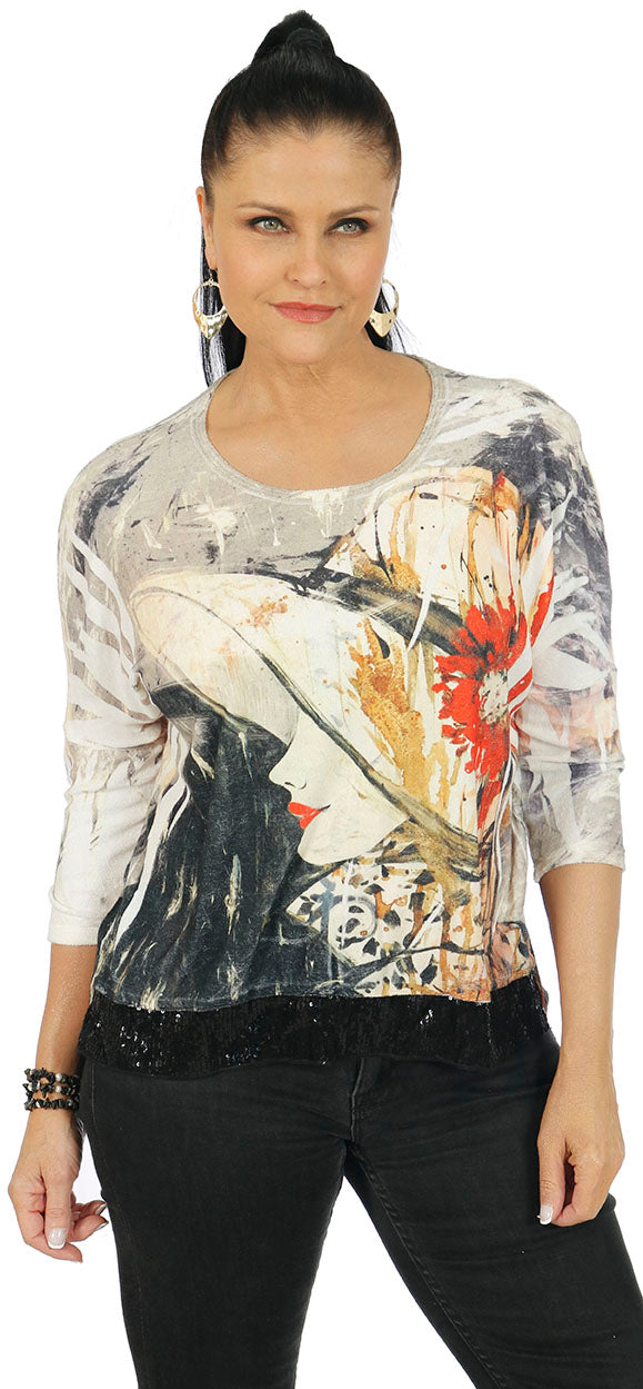 Impulse California Women's Shopping Spree Drop Shoulder Top