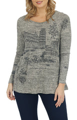 Impulse California Women's Pisa Patch Pocket Sweater