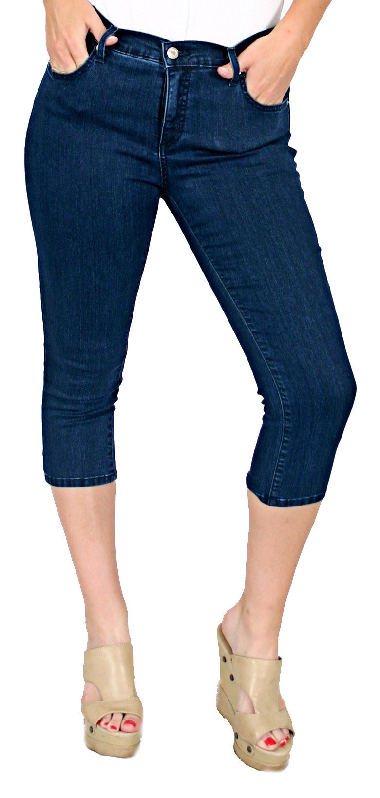 TrueSlim™ Denim Basic Capri