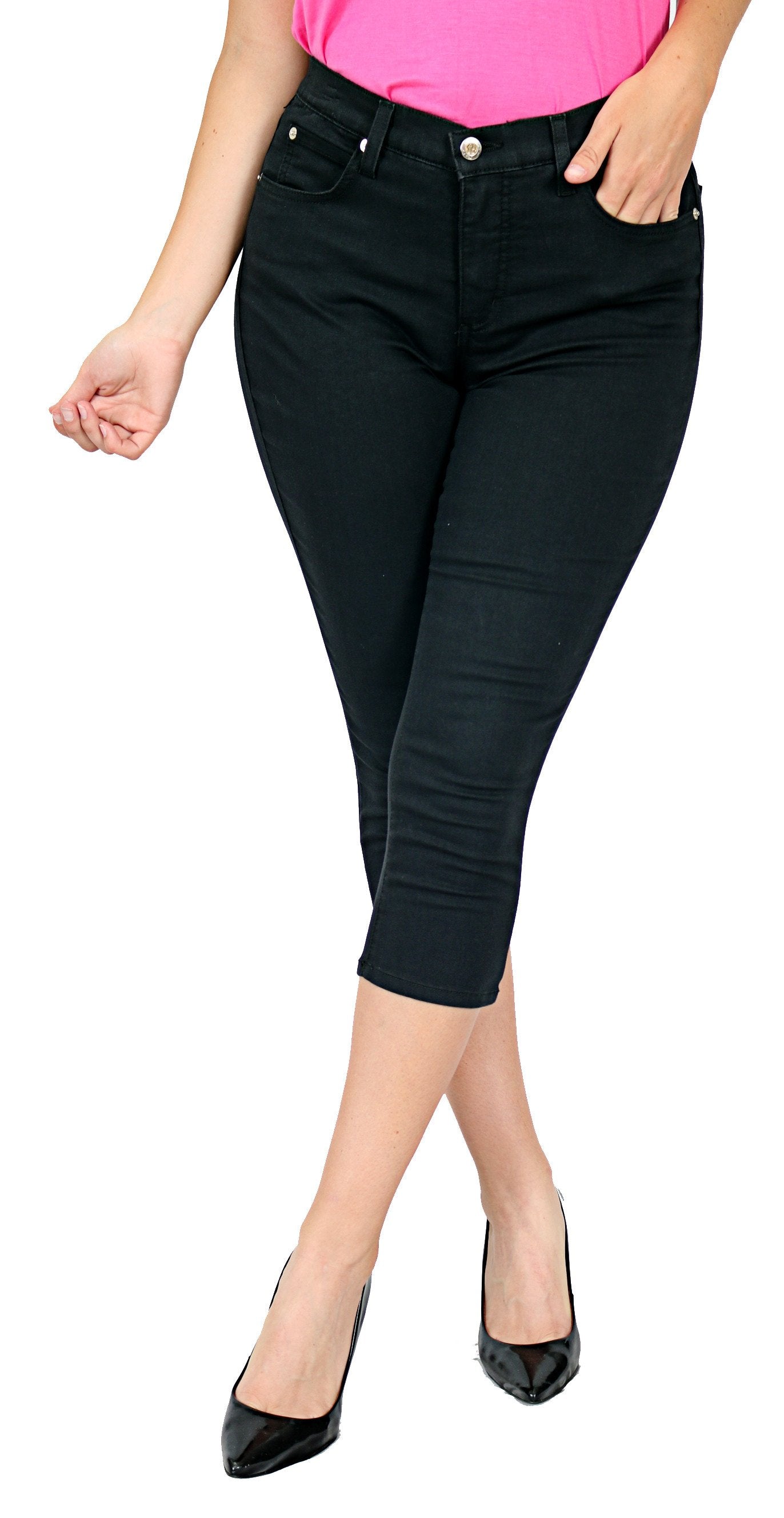 TrueSlim™ Black Basic Capri
