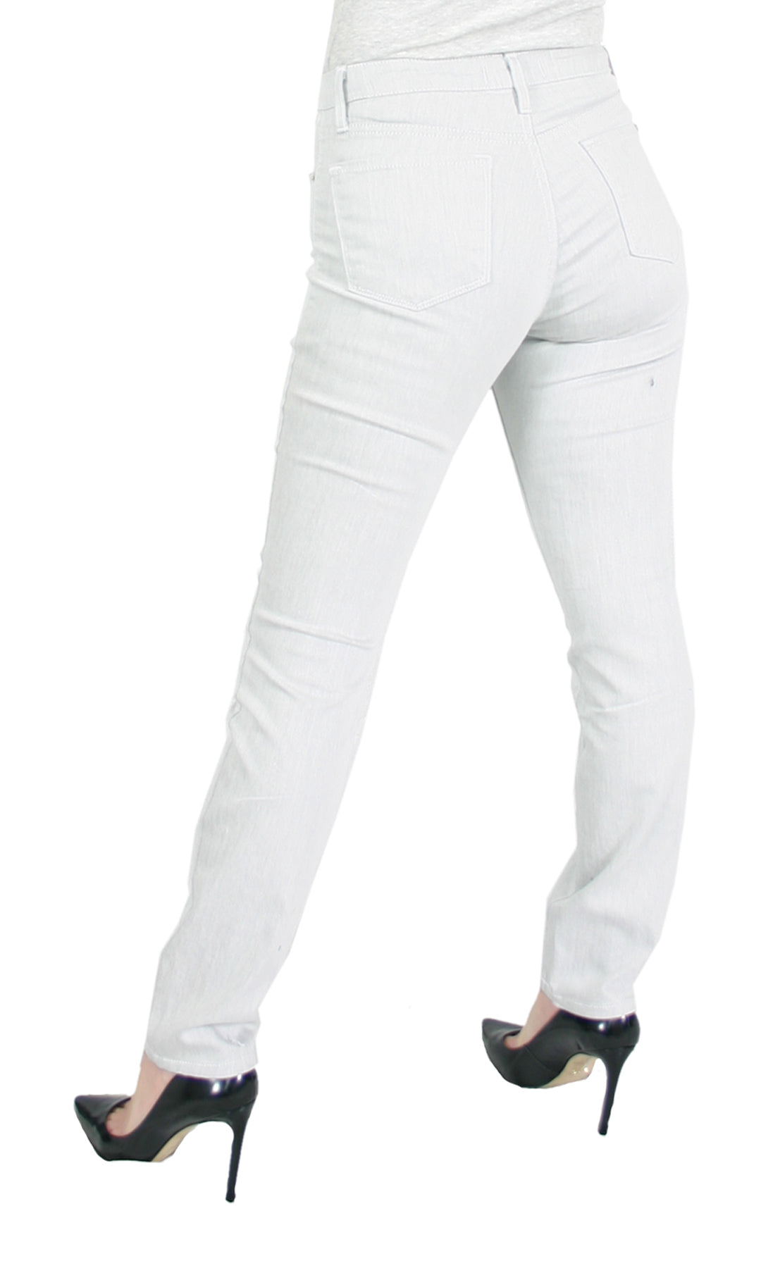TrueSlim™ Silver Satin Twill Skinny Jeggings