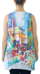 Impulse California Women's Two-Layer Tank Top Tunic