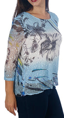 Impulse California Women's Two Tone Print Mesh