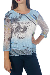 Impulse California Women's Two Tone Print Mesh
