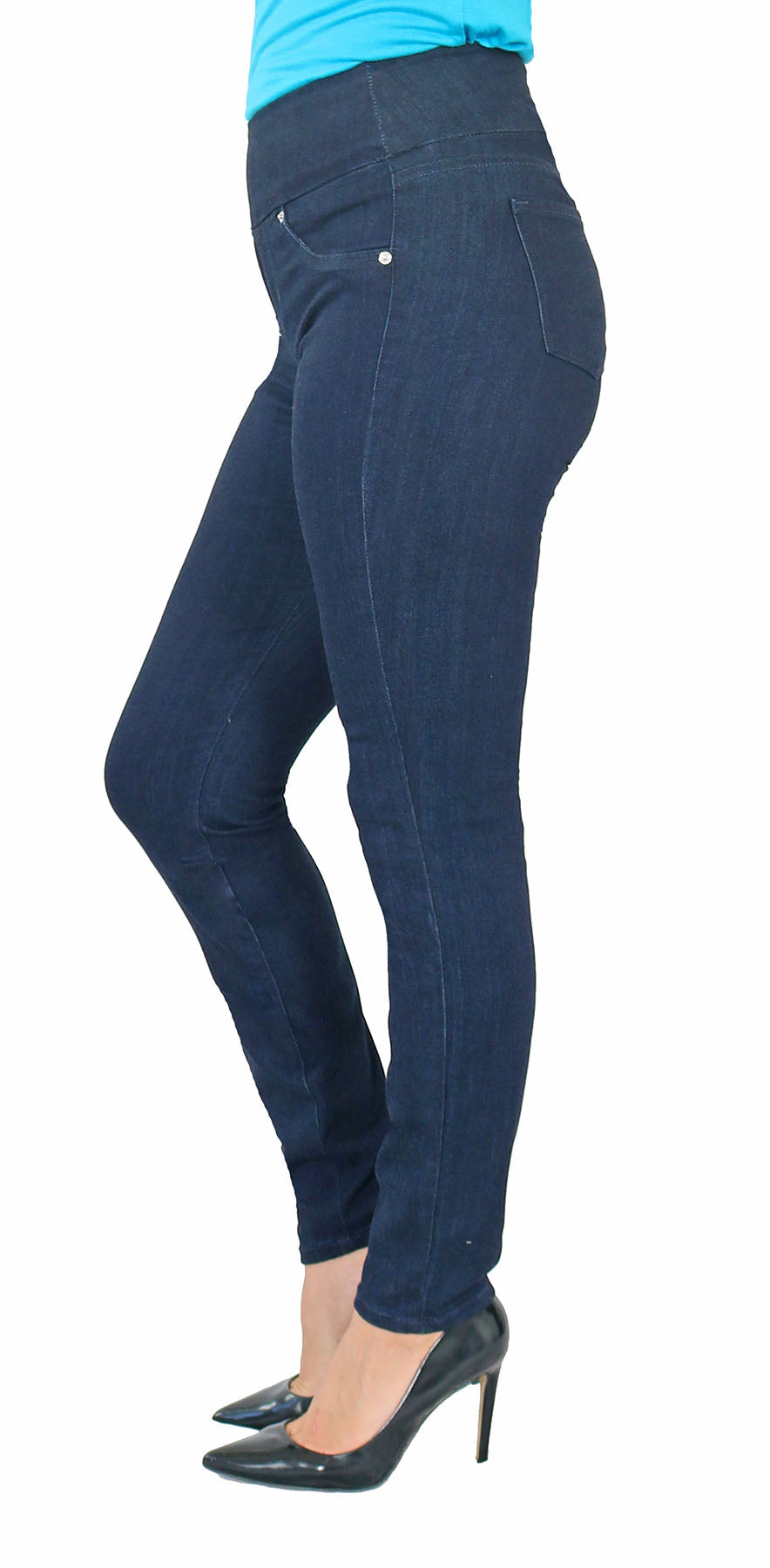 TrueSlim™ Indigo Rayon Pull On Jeggings – TrueSlim Jeans