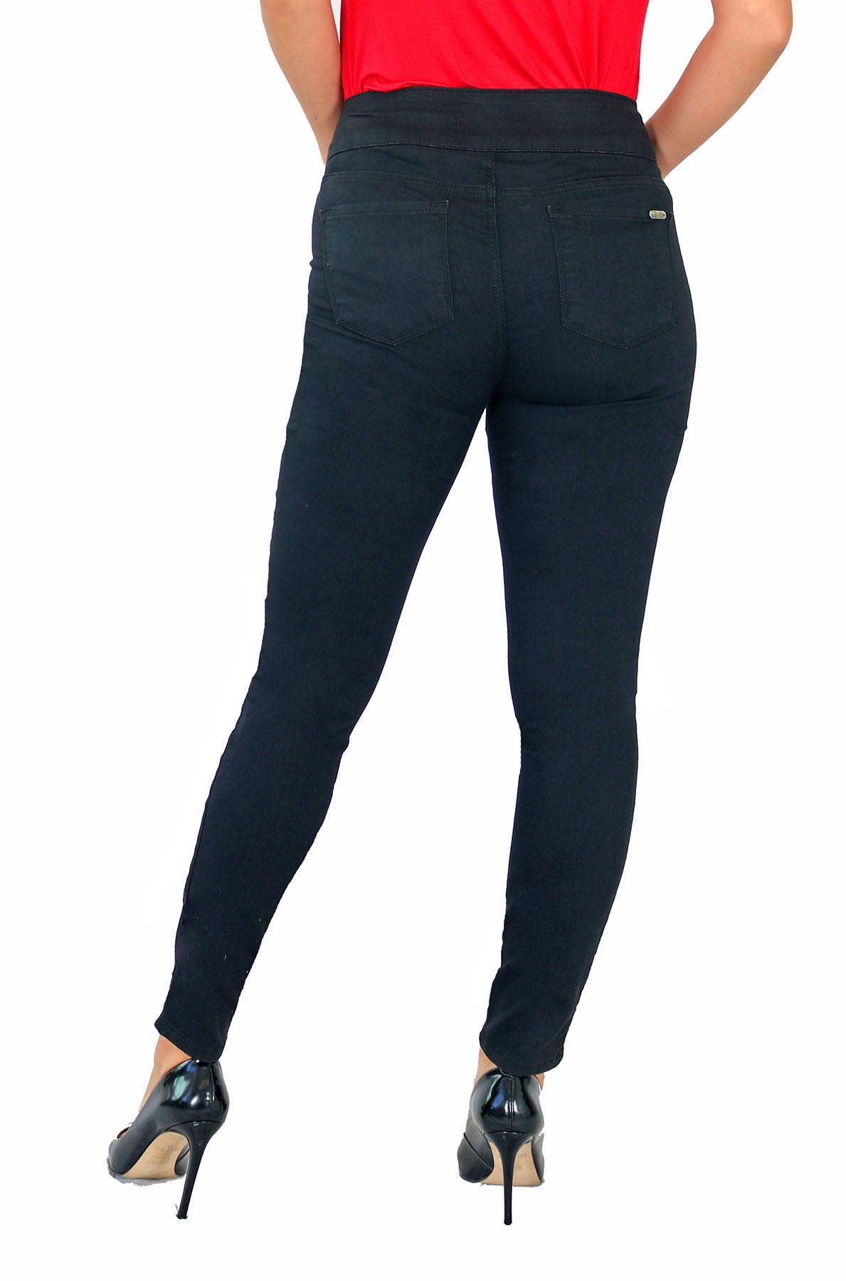 TrueSlim™ Black Satin Twill Skinny Jeggings – TrueSlim Jeans