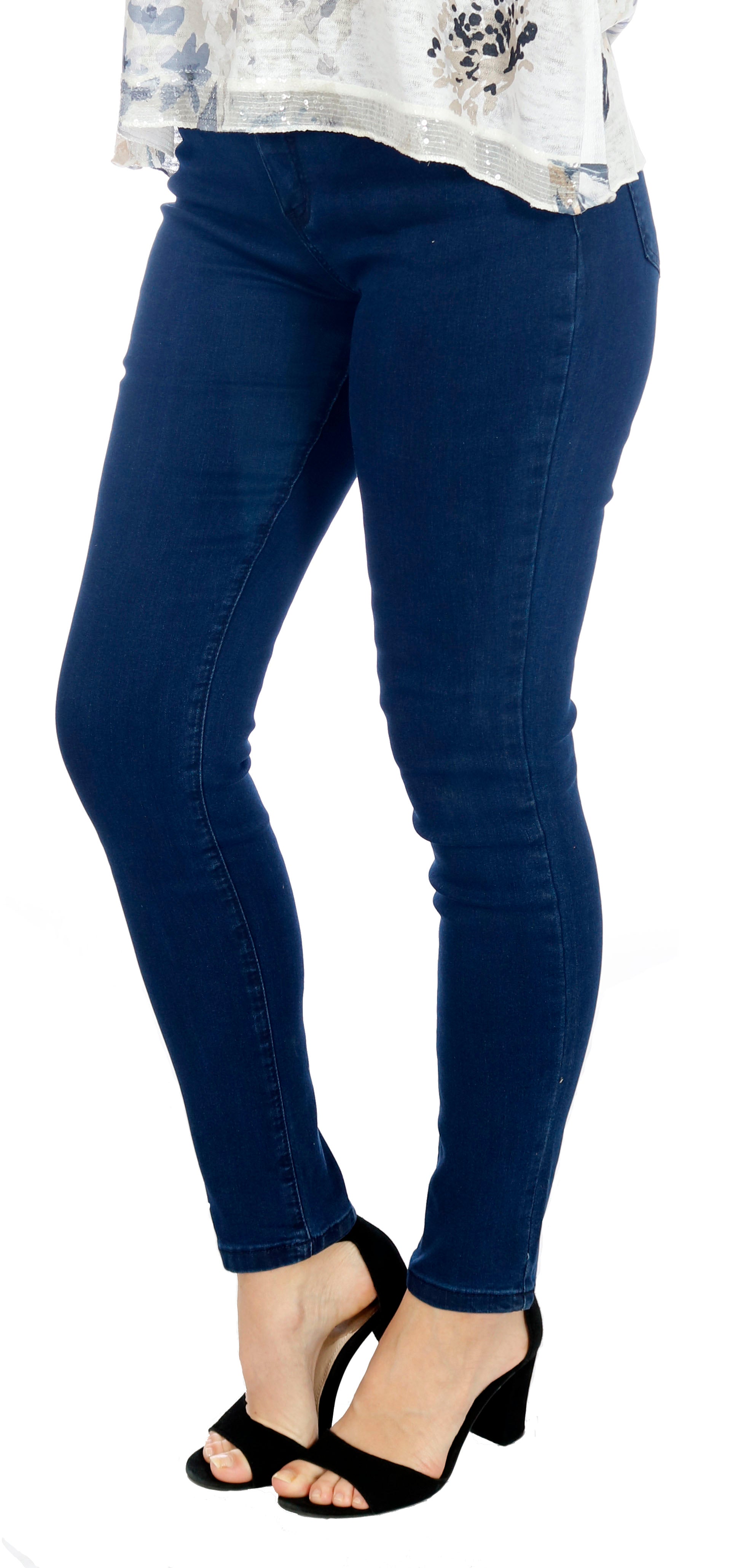 Classic Women's Cotton Blend Waist Jeggings Stretchy Skinny Pants Jeans  Leggings