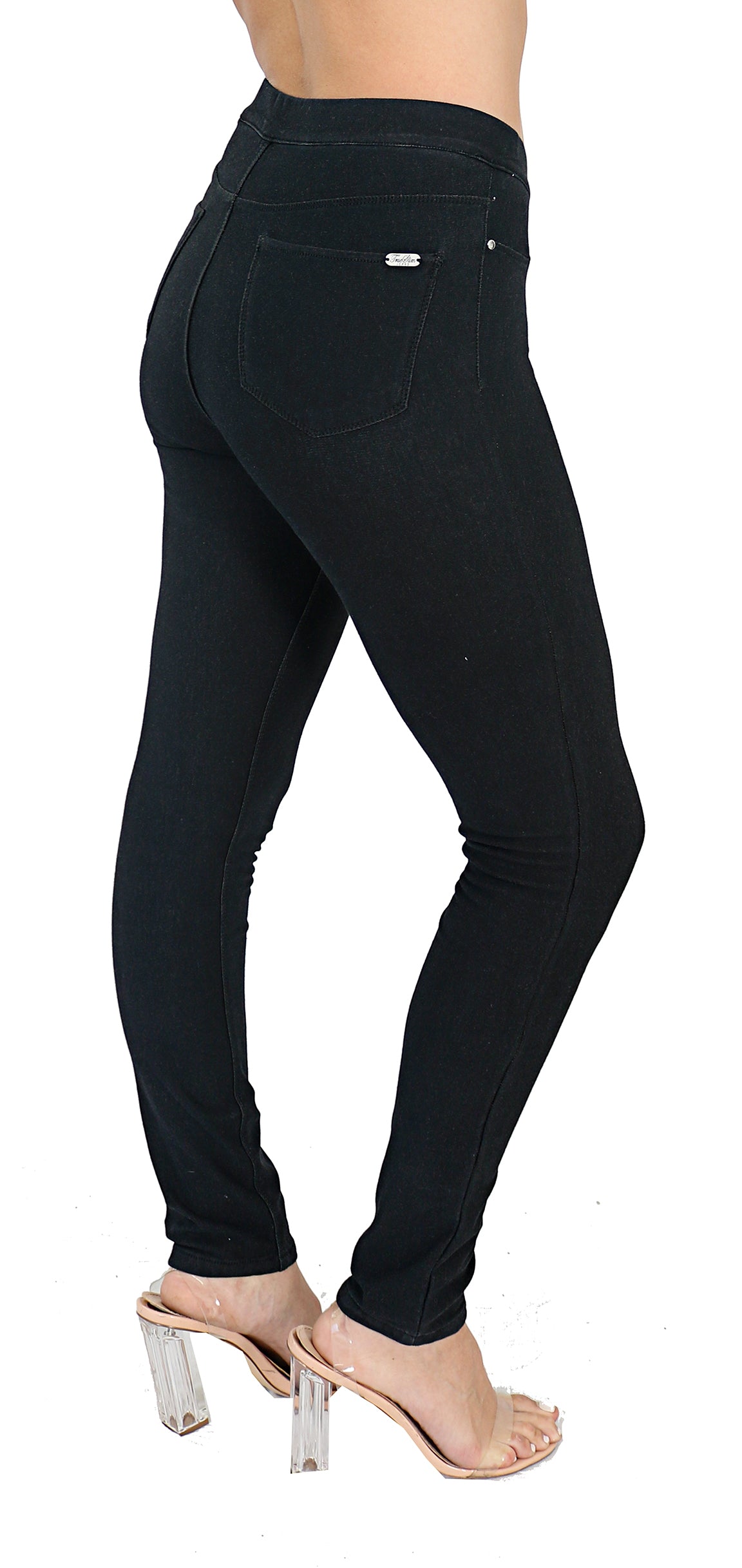 Black French Jeans Leggings TrueSlim™ – TrueSlim Premium Terry