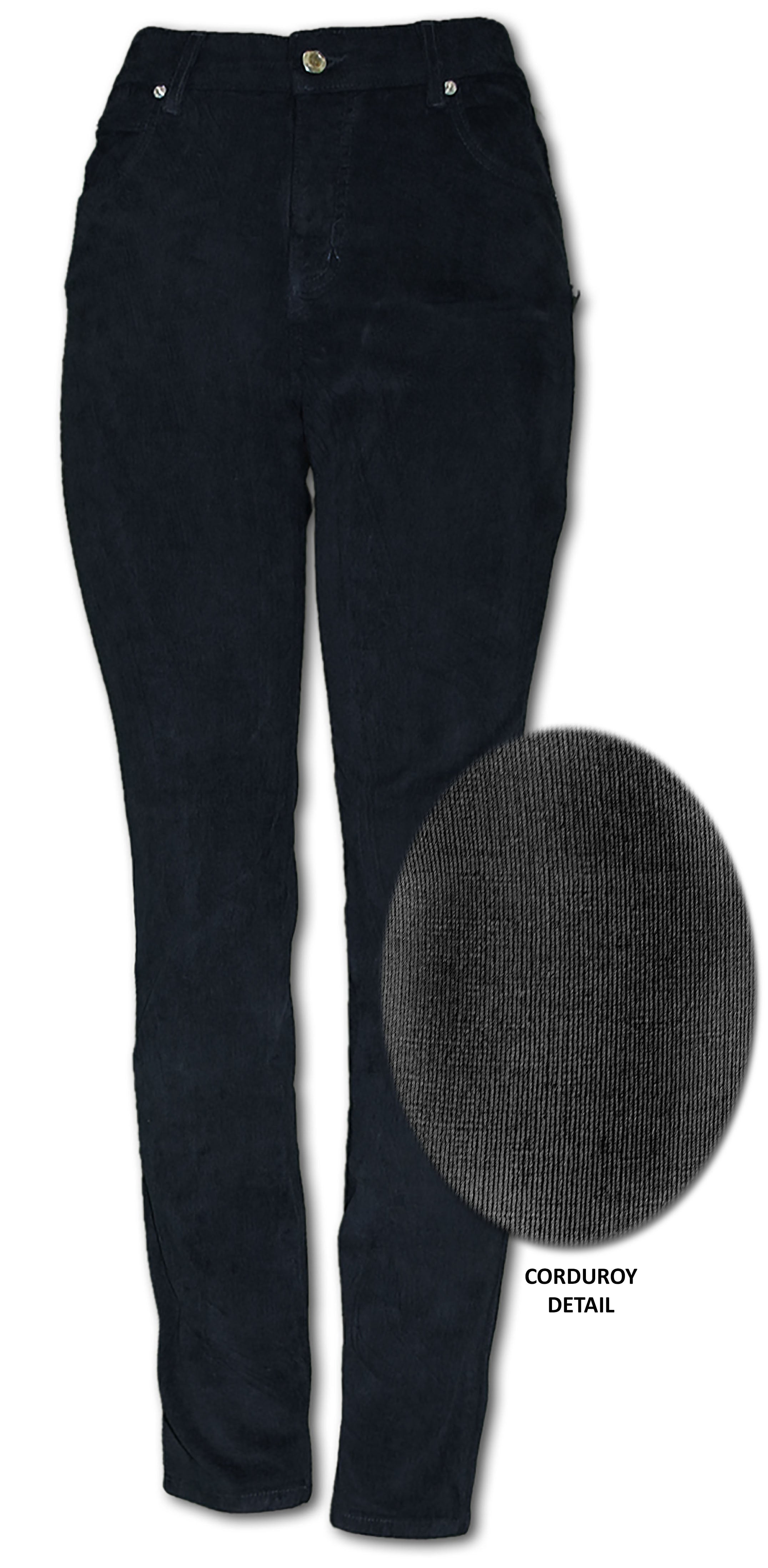 TrueSlim Black Corduroy Jeggings – TrueSlim Jeans