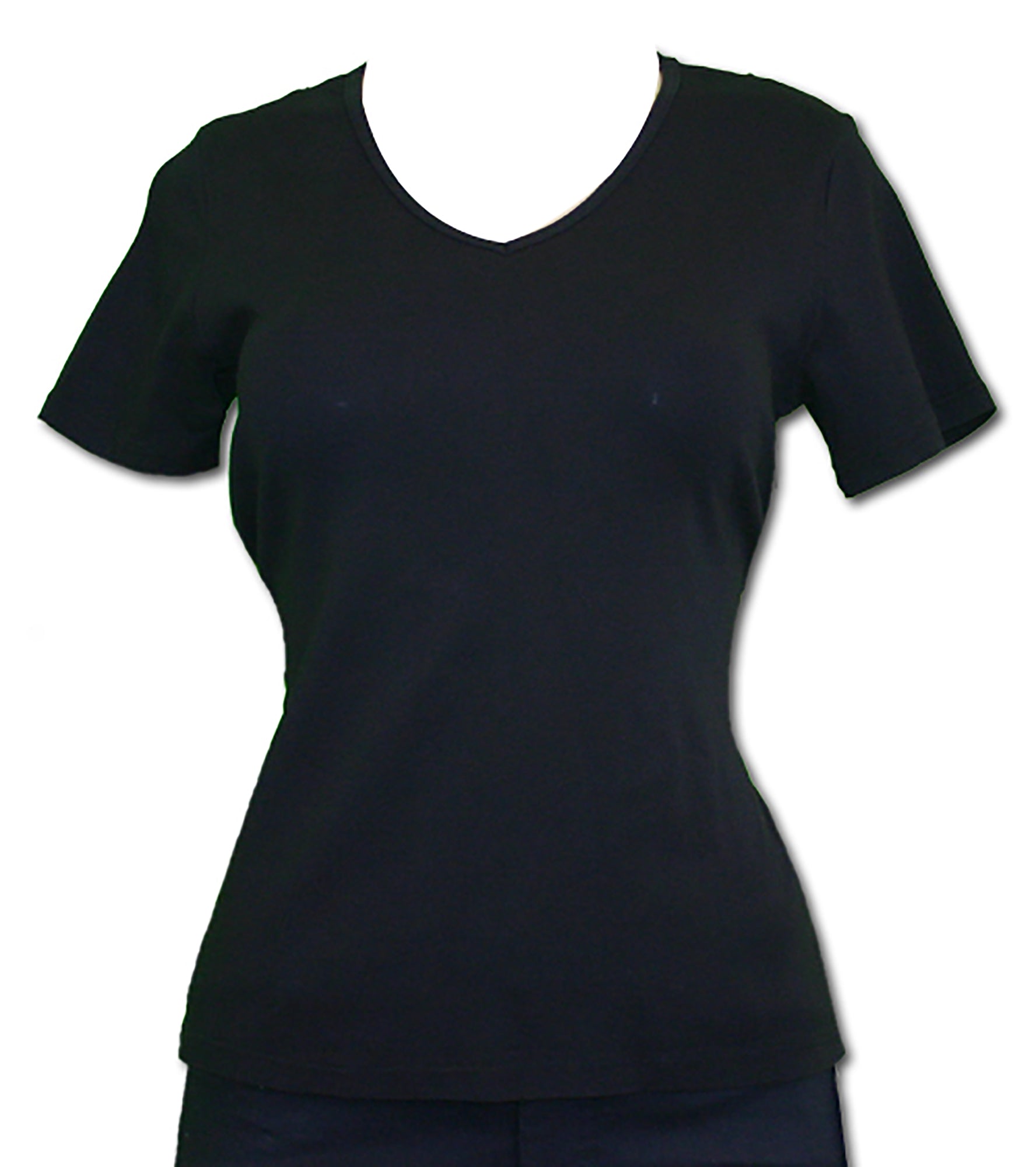 Impulse California Women's Black Tee with Back Lace Detail