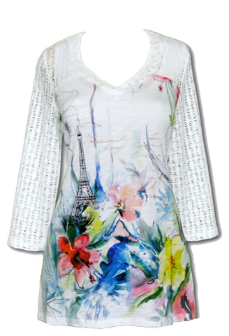 Impulse California Women's Spring in Paris Tunic