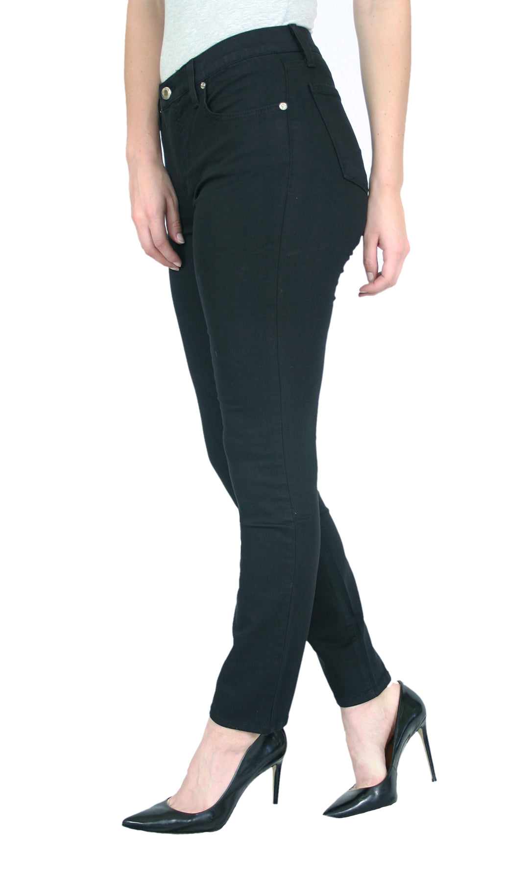 TrueSlim™ Black Satin Twill Skinny Jeggings – TrueSlim Jeans