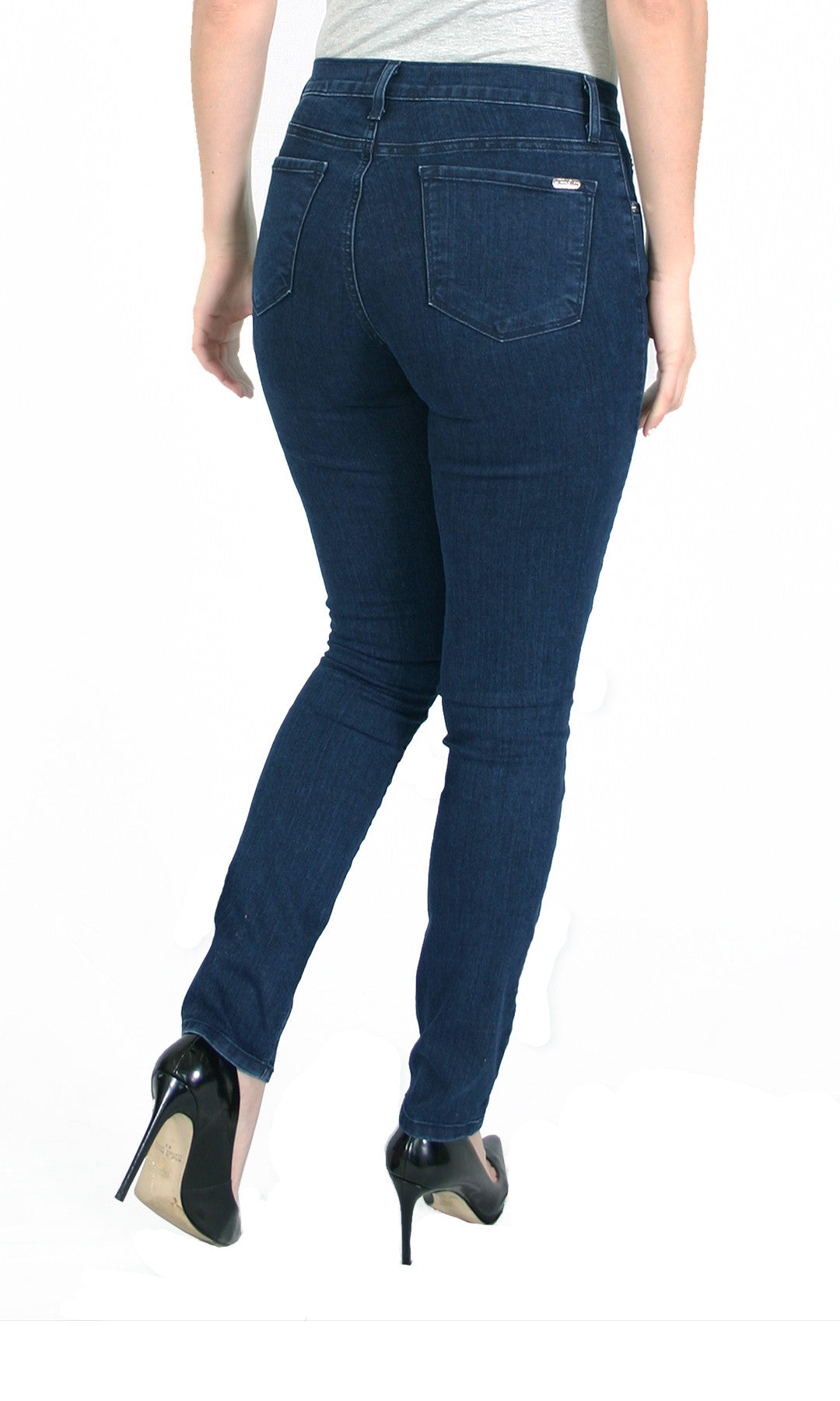 J. METHOD Women's Skinny Pants Soft Everyday Solid Color Basic Slim Tight  Fit Stretch Legging Jeggings Jeans NEWP77 Dark Teal M 