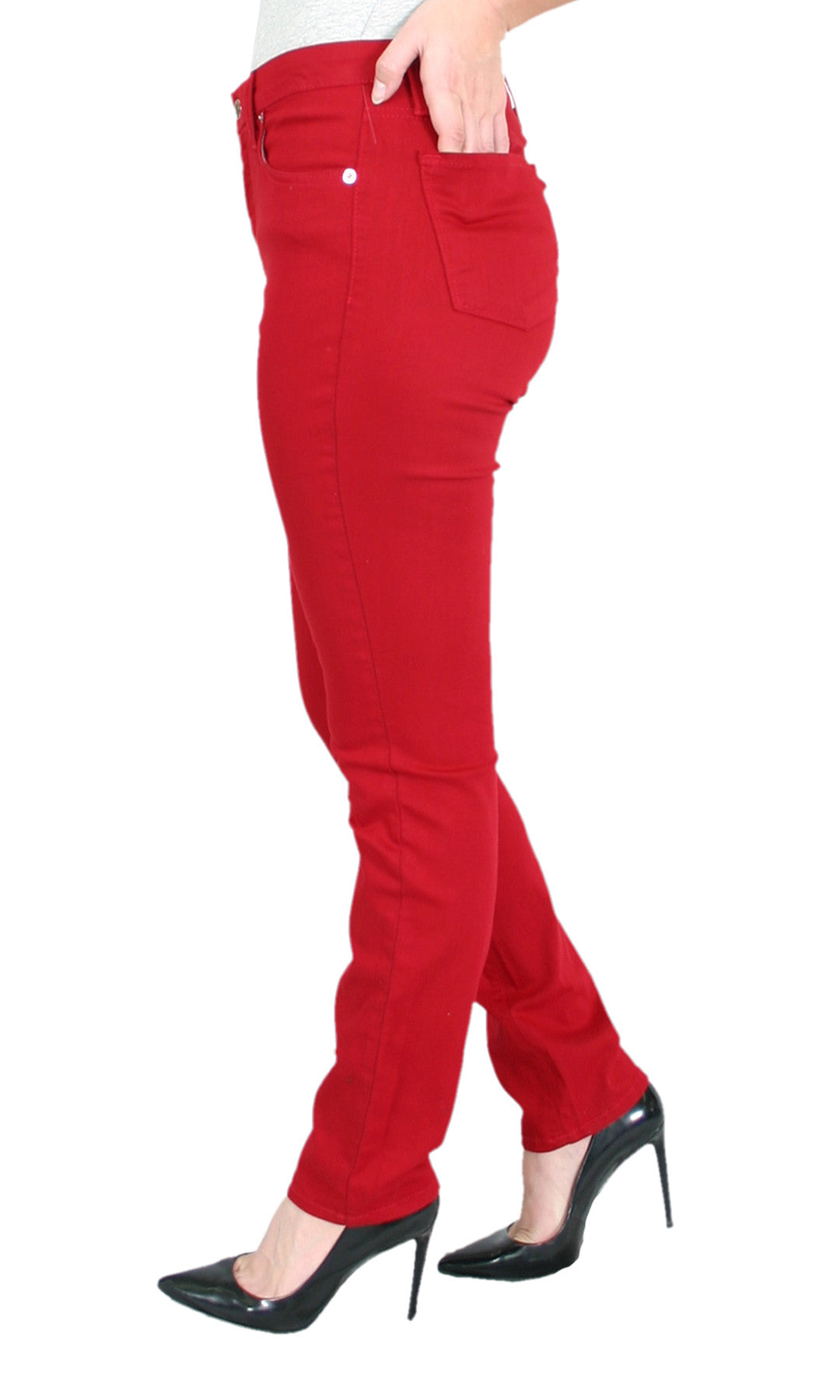 Red jeggings