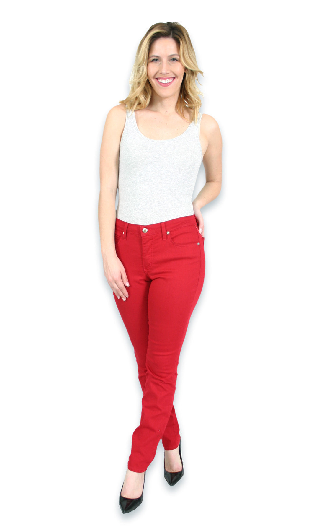 TrueSlim™ Red Jeans